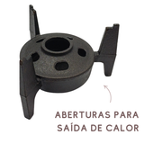 Rechaud Caçarola N3 Barro Capixaba Fogareiro Ferro Fundido