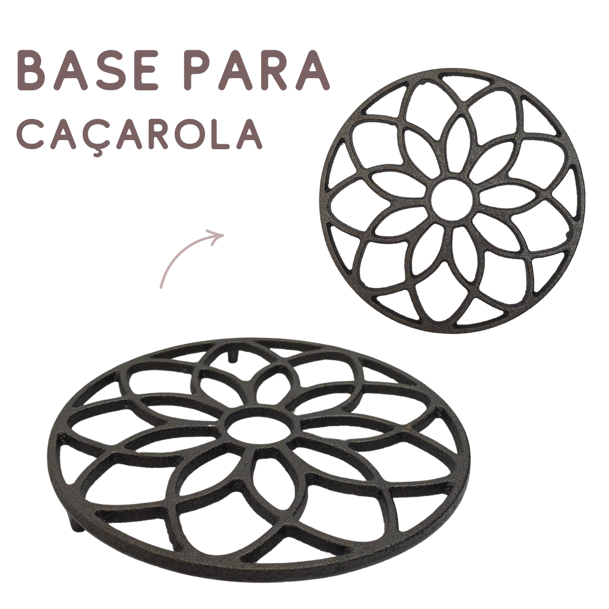Rechaud Caçarola N3 Barro Capixaba Fogareiro Ferro Fundido