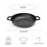 Rechaud Panela Frigideira Wok Fogareiro De Ferro Fundido