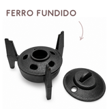 Rechaud Panela Frigideira Wok Fogareiro De Ferro Fundido