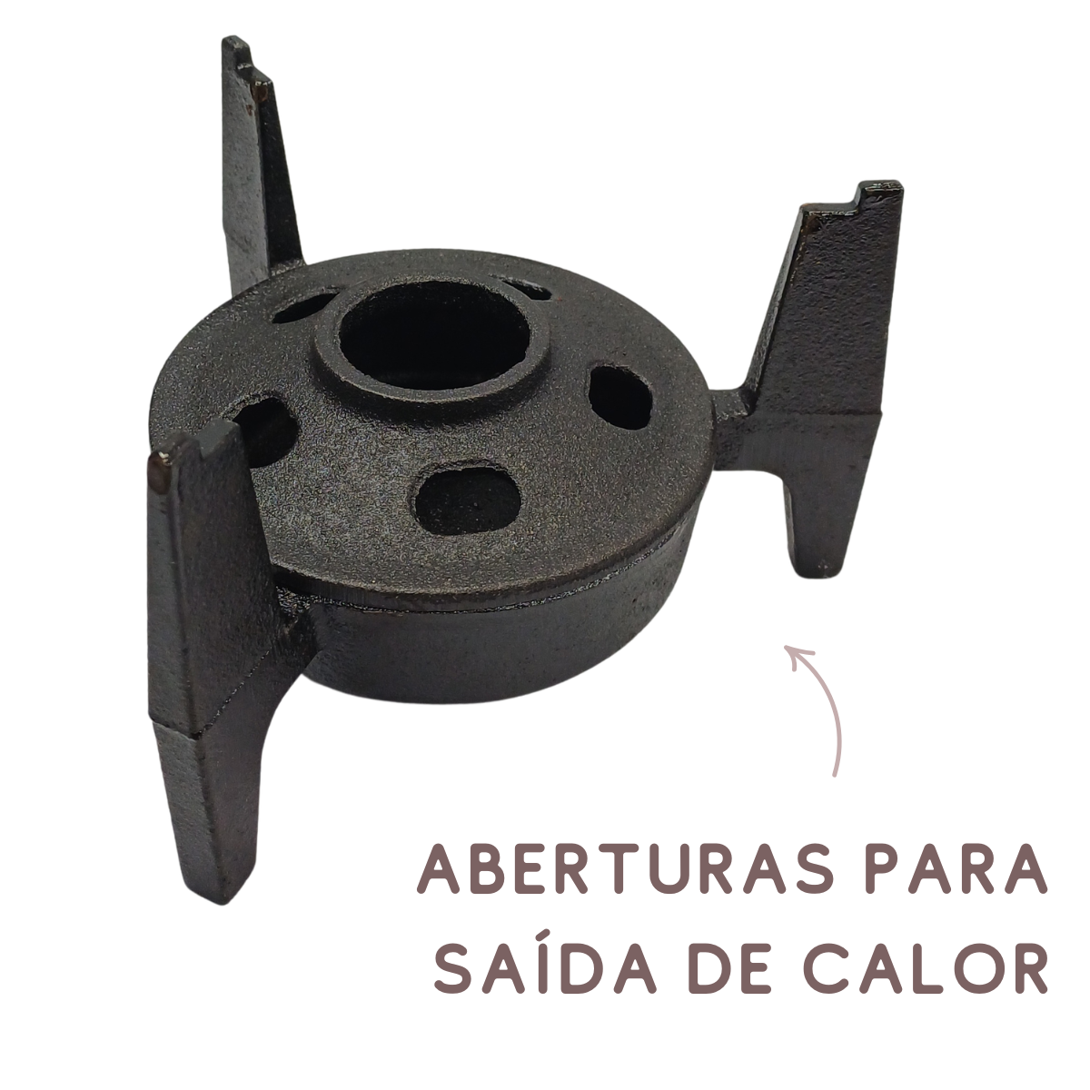 Rechaud Chapa E Fogareiro De Ferro Fundido Para Porção