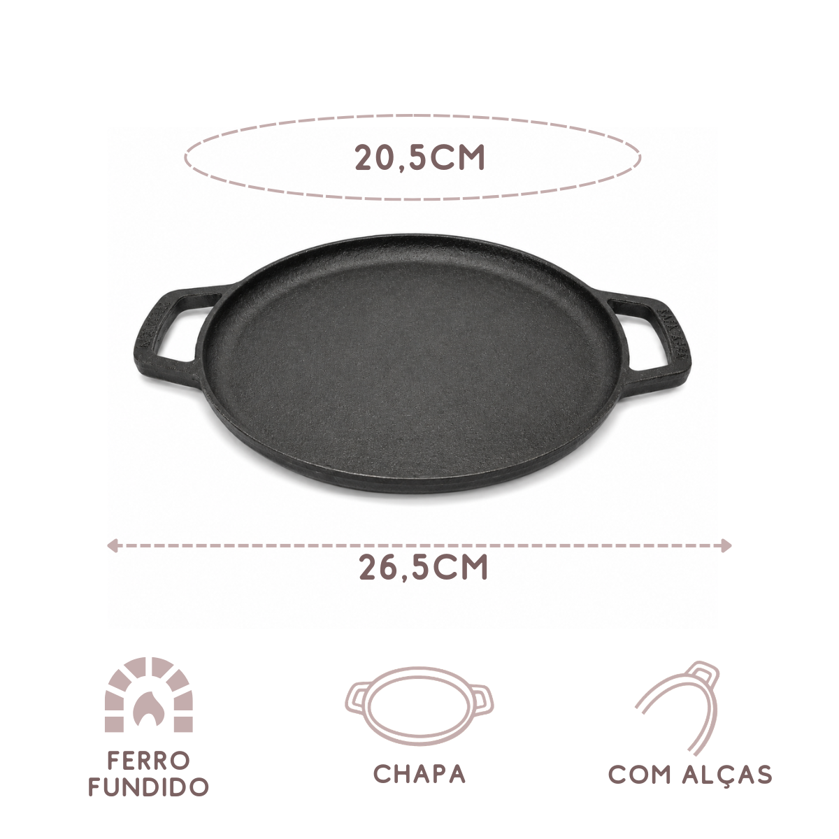 Rechaud Chapa E Fogareiro De Ferro Fundido Para Porção
