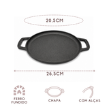 Rechaud Chapa E Fogareiro De Ferro Fundido Para Porção