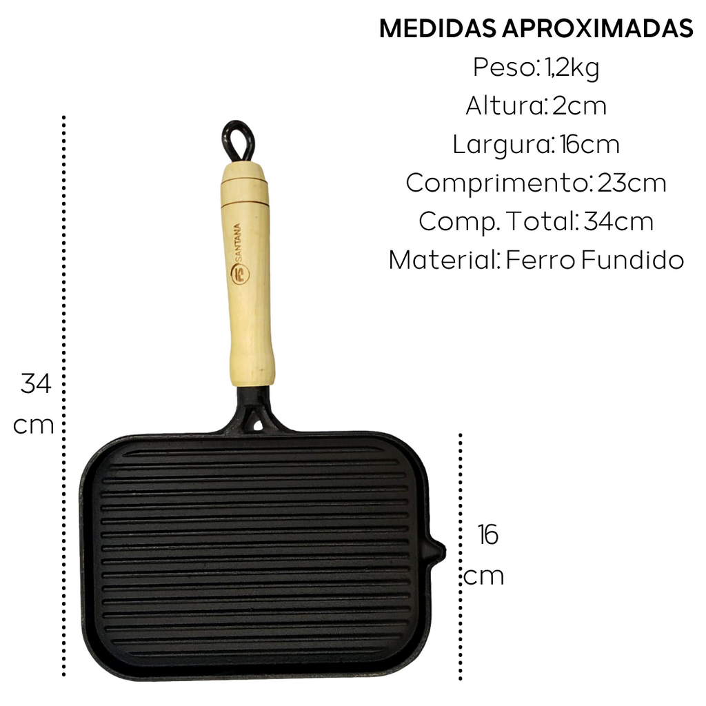 Bifeteira Grelhada Cabo Madeira