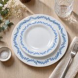 Prato Fundo Opaline Menu Borda Azul