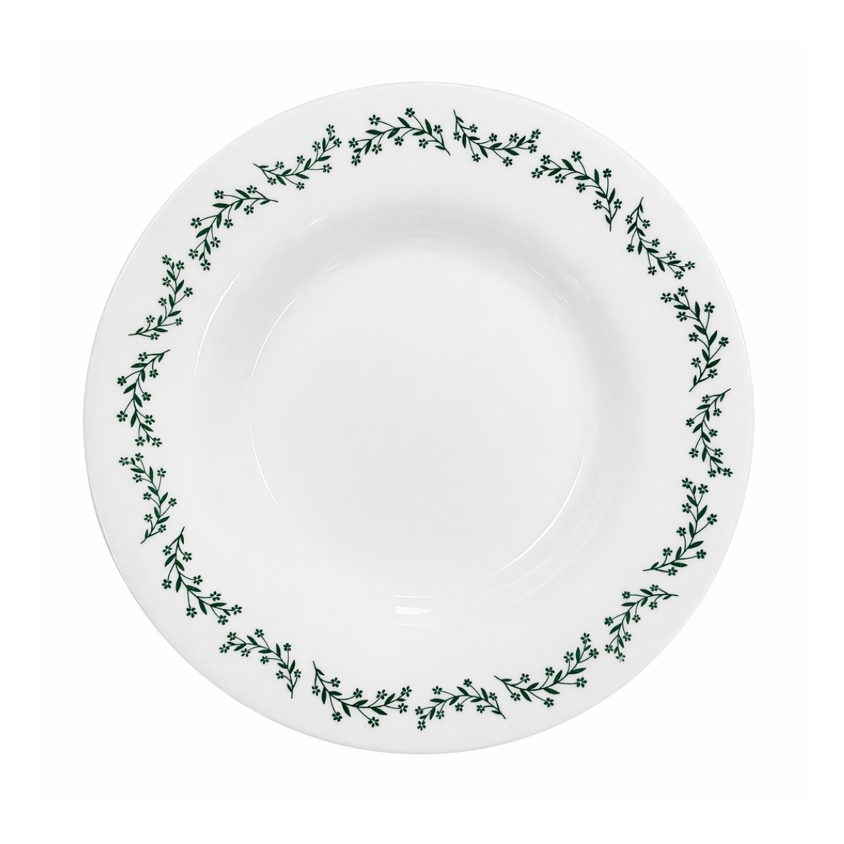 Prato Fundo Menu Opaline Borda Verde