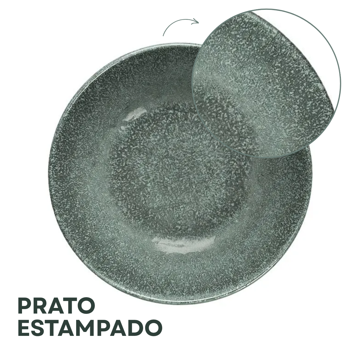 Prato Cerâmica Fundo Lira
