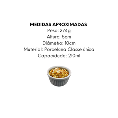 Ramequim Grande 210ml Pocelana - A Gourmet