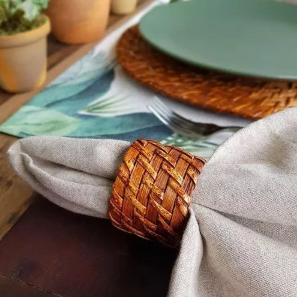 Anel de Guardanapo Rattan Escuro GZT