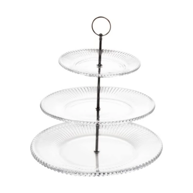 Porta Doce 3 Andares de Vidro Lyor Hover Image