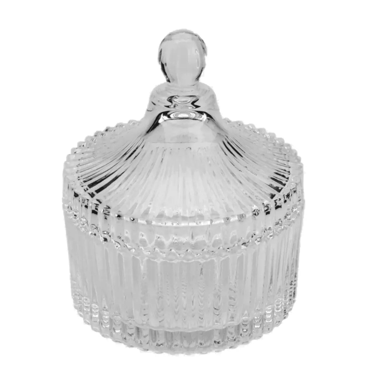 Porta doce cristal pequeno com tampa Lyor