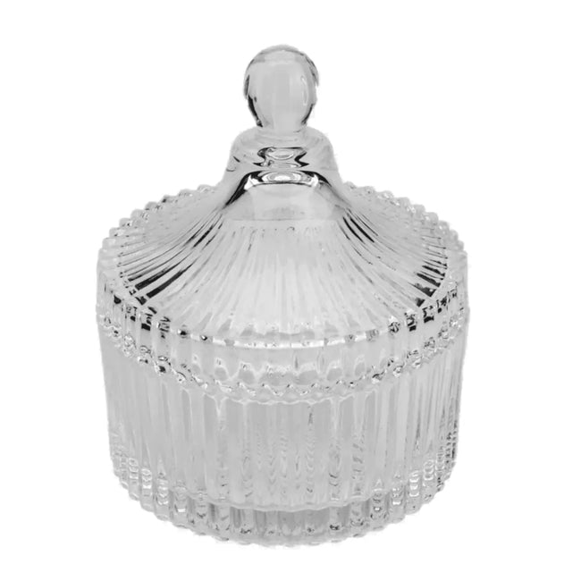 Porta doce cristal pequeno com tampa Lyor Hover Image