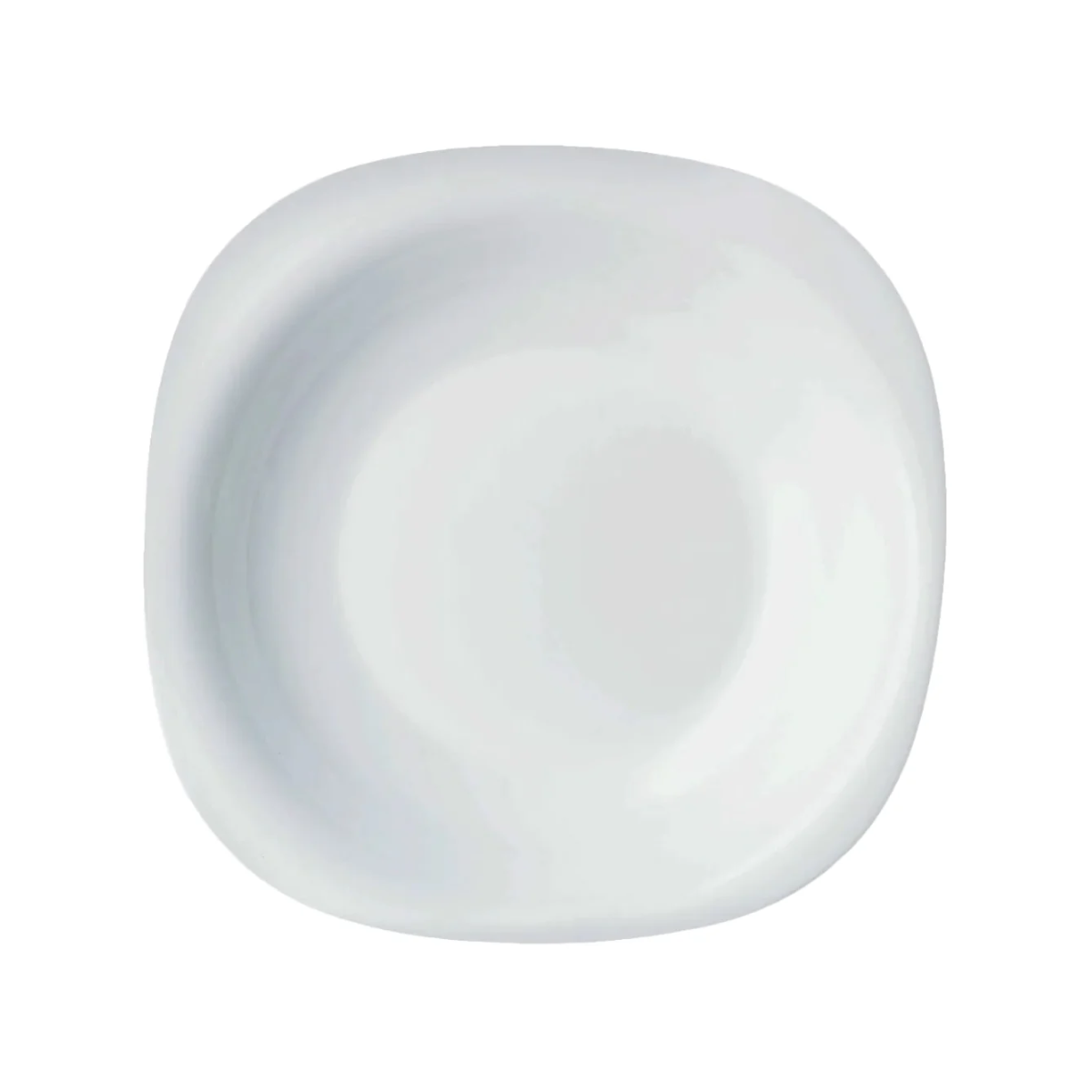 Prato Fundo Carine White 21cm Luminarc Vidro Temperado Day Home