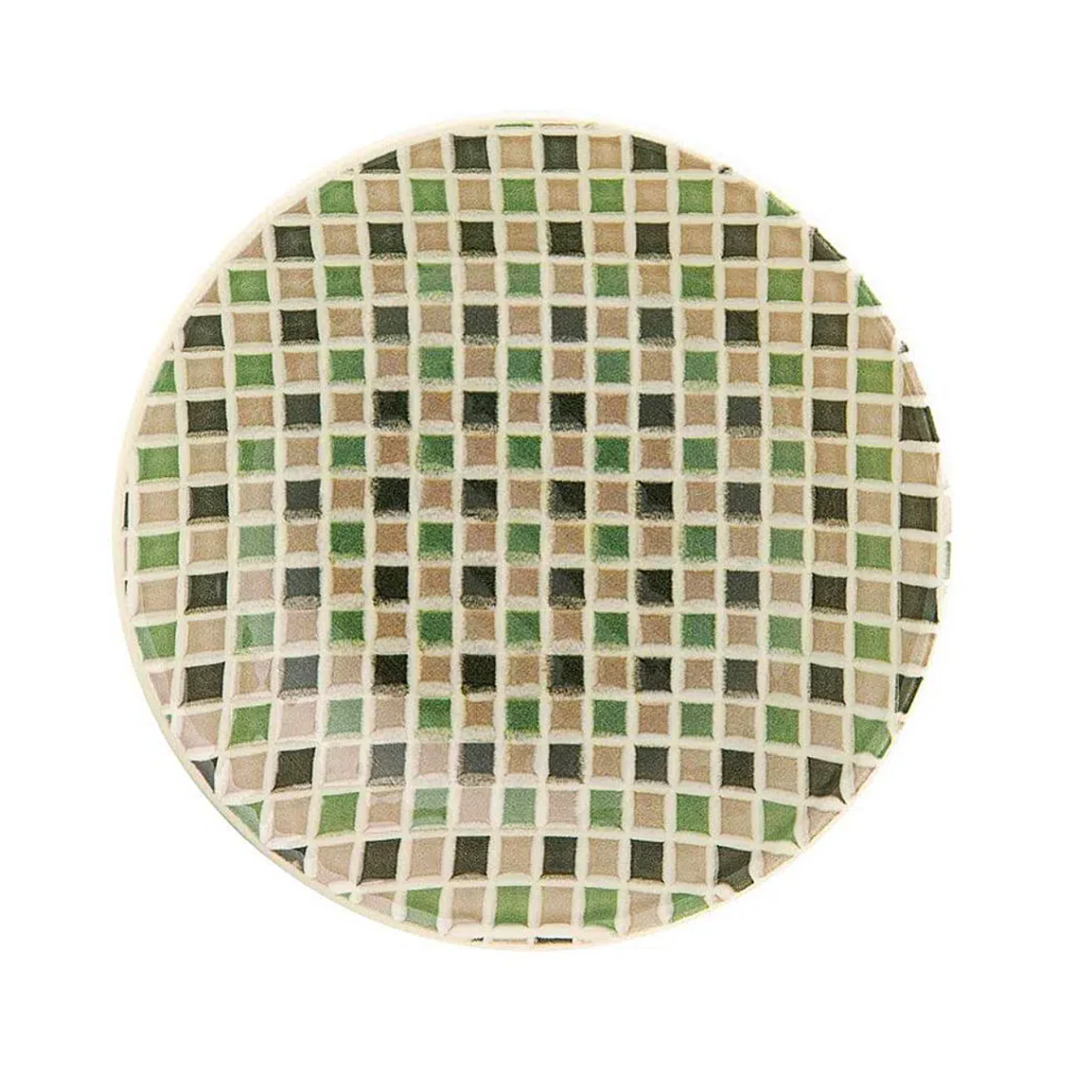 Prato Fundo de Ceramica Unni Piastrella Oxford