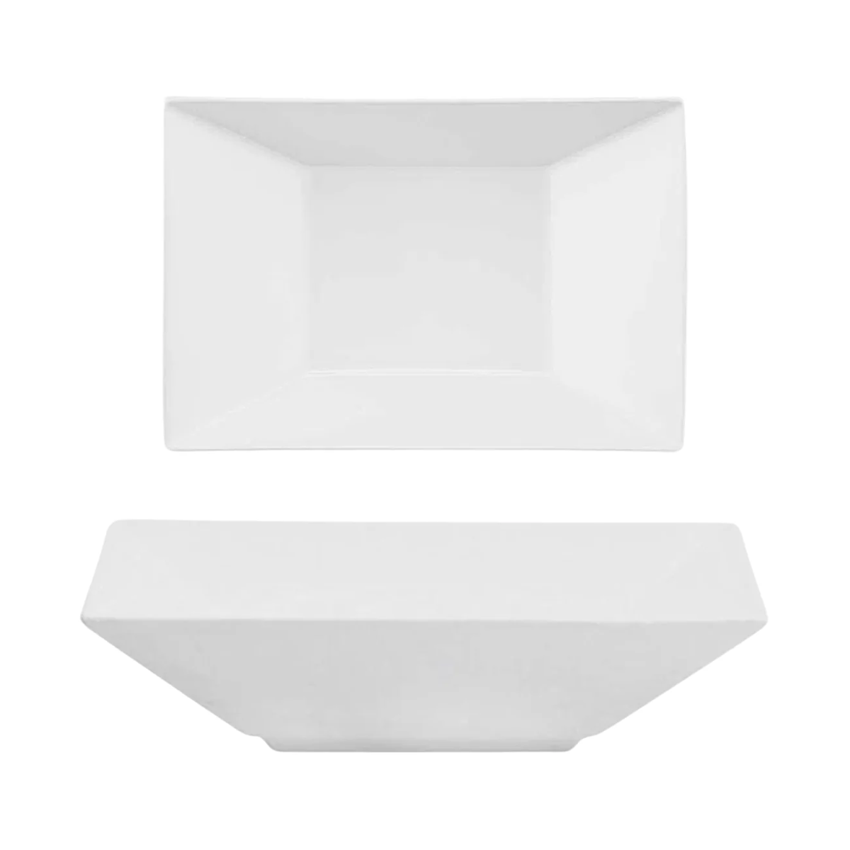 Prato Fundo de Porcelana Plateau White Oxford Oxford
