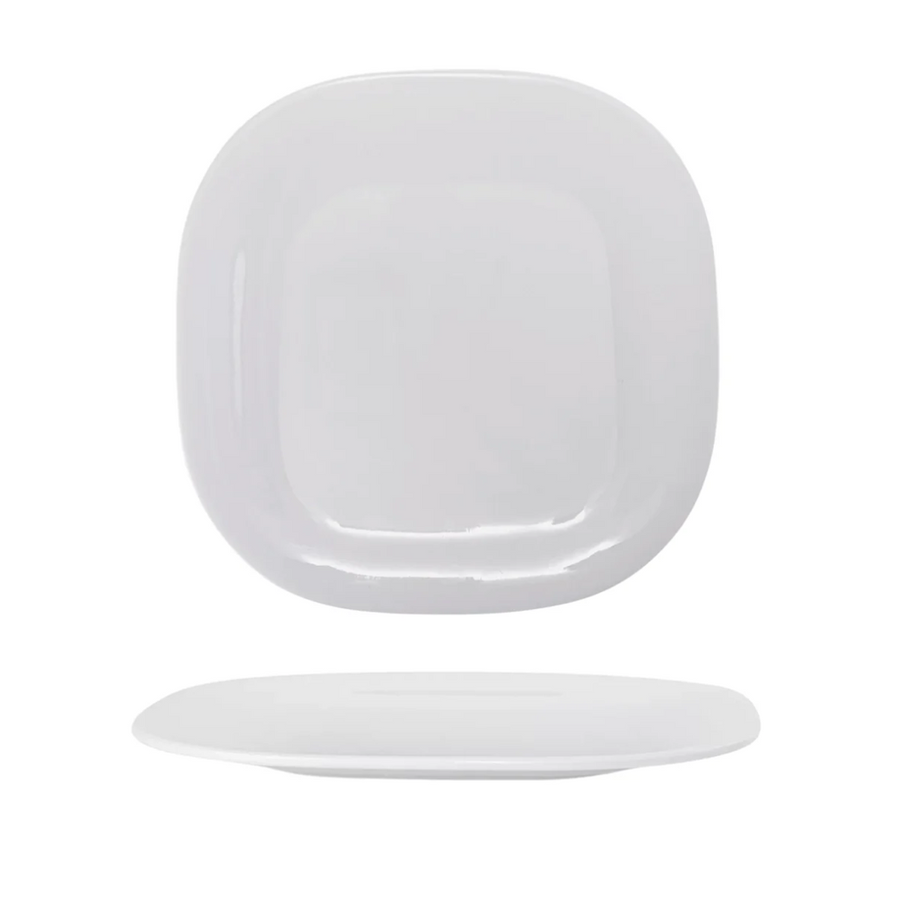 Prato quadrado raso Melamina Gourmet Mix