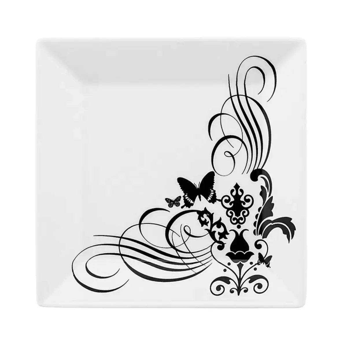 Prato Raso 27cm Quartier Tattoo Porcelana Buffet Mesa Oxford