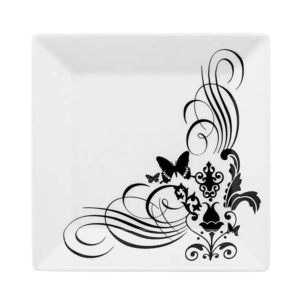 Prato Raso 27cm Quartier Tattoo Porcelana Buffet Mesa Oxford