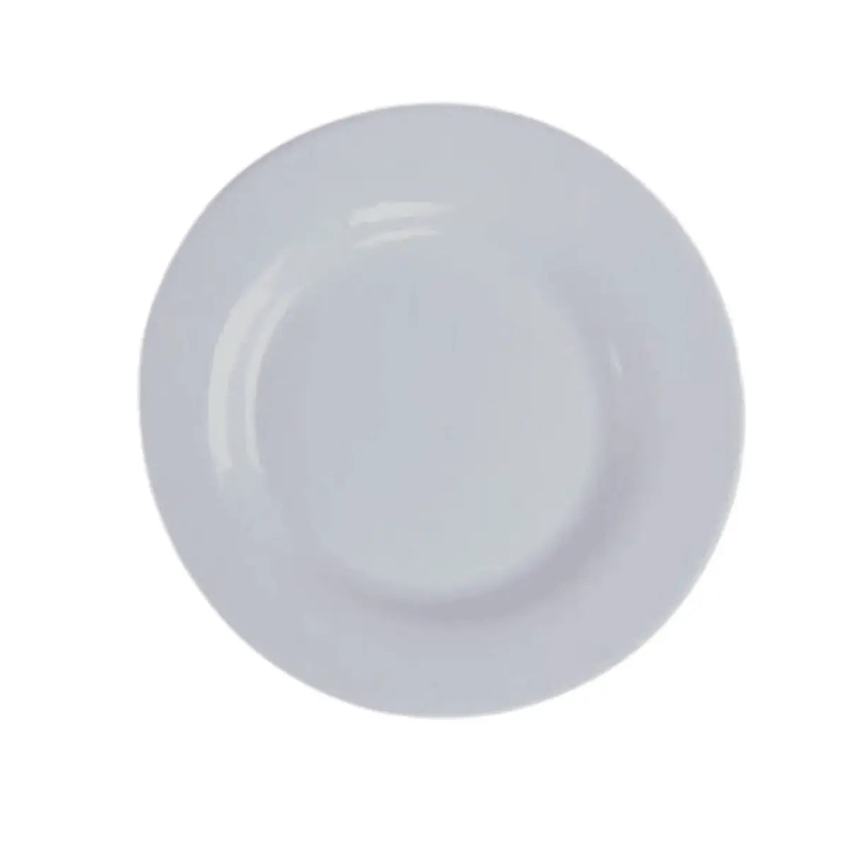 Prato Raso De Vidro Opalino Diwali Branco Lyor