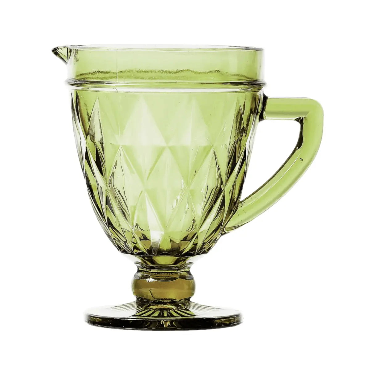 Jarra Diamond Verde com 20 cm e 1 Litros Lyor