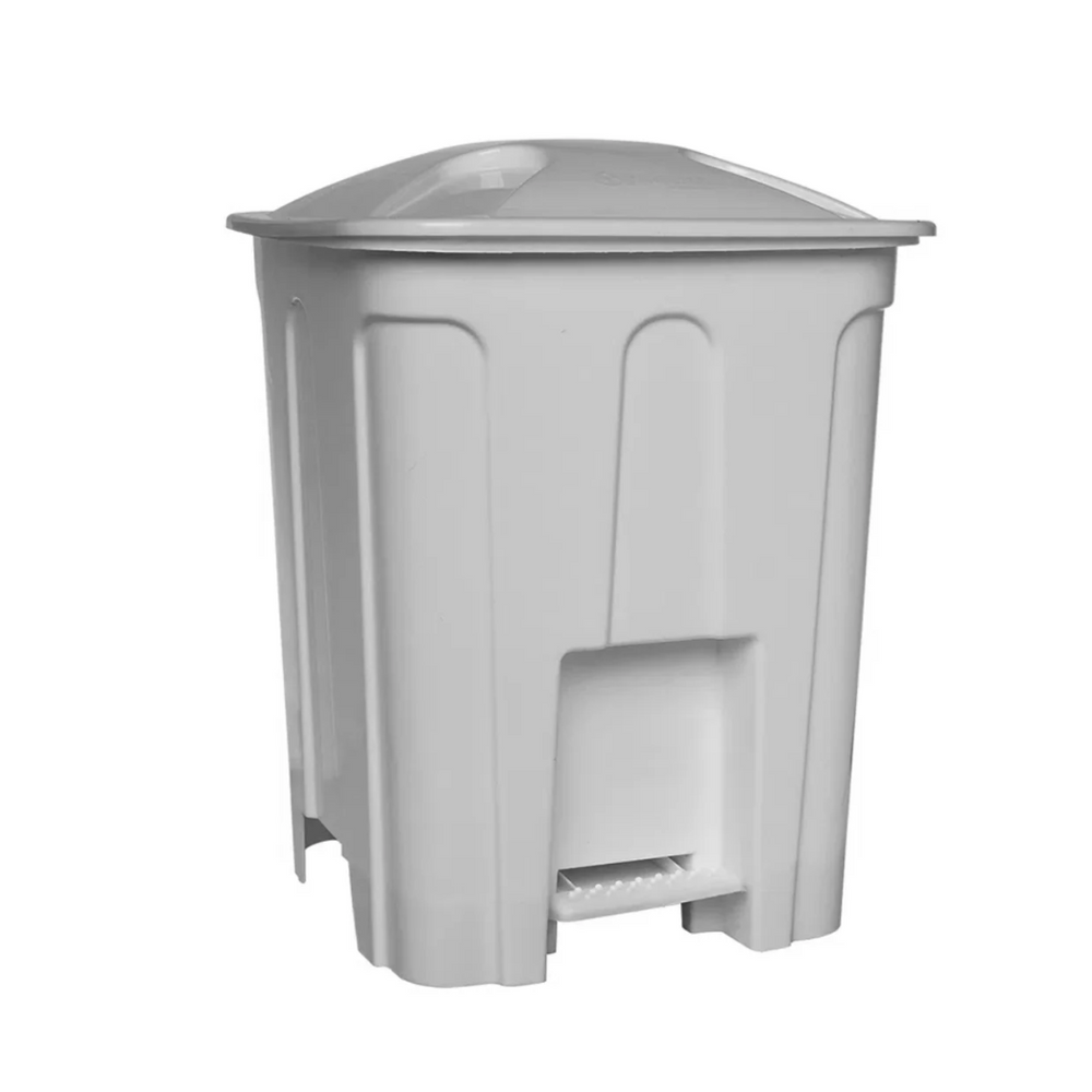 Lixeira Cesto C/ Pedal 15L Branco Jaguar