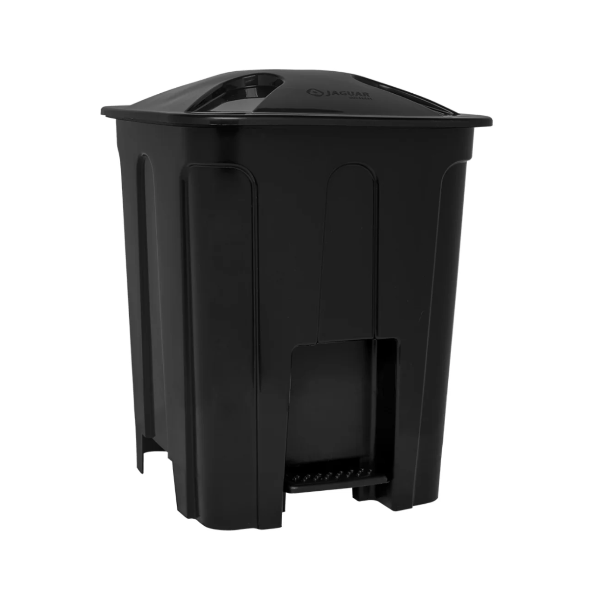 Lixeira cesto com pedal 15L preta Jaguar