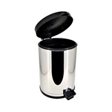 Lixeira com Pedal em Inox e Recipiente de Plástico 4,5L Viel