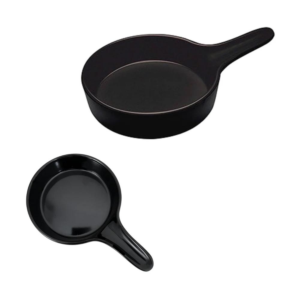 Mini Frigideira Preta de Melamina 26cm Etilux