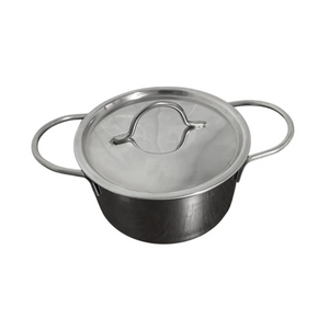 Mini Panela em Aço Inox Para Servir A Gourmet