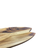 Tabua Prancha de Surf em Madeira Teca - A Gourmet