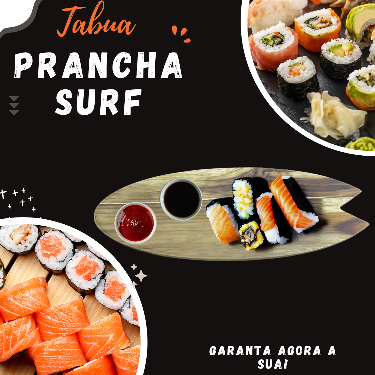 Tabua Prancha de Surf em Madeira Teca - A Gourmet