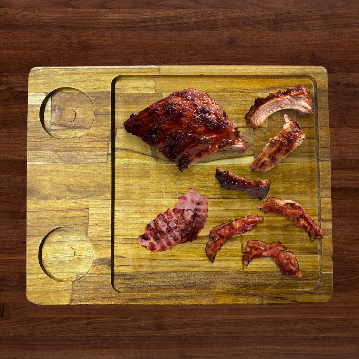 Tabua Quadrada de Madeira Teca 37cm A Gourmet