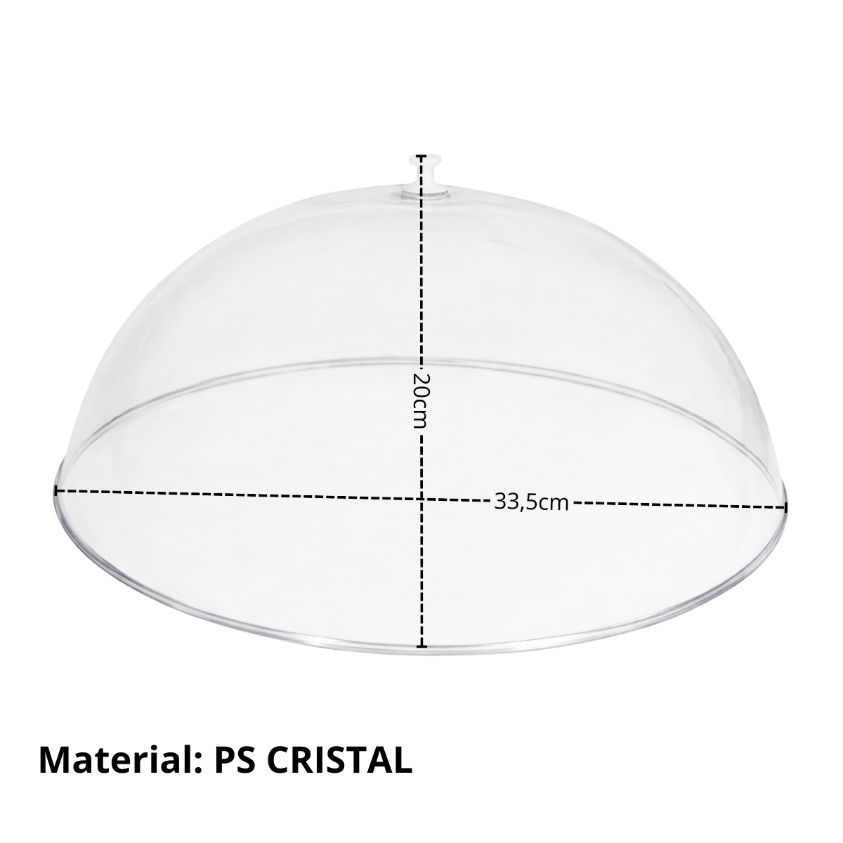 Tabua Com Cupula Para Bolo 37cm