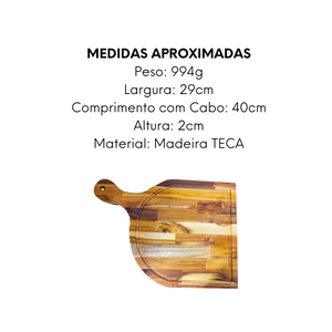 Tabua Comum Madeira Teca A Gourmet