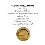 Tabua Redonda Pergaminho 19,5cm A Gourmet
