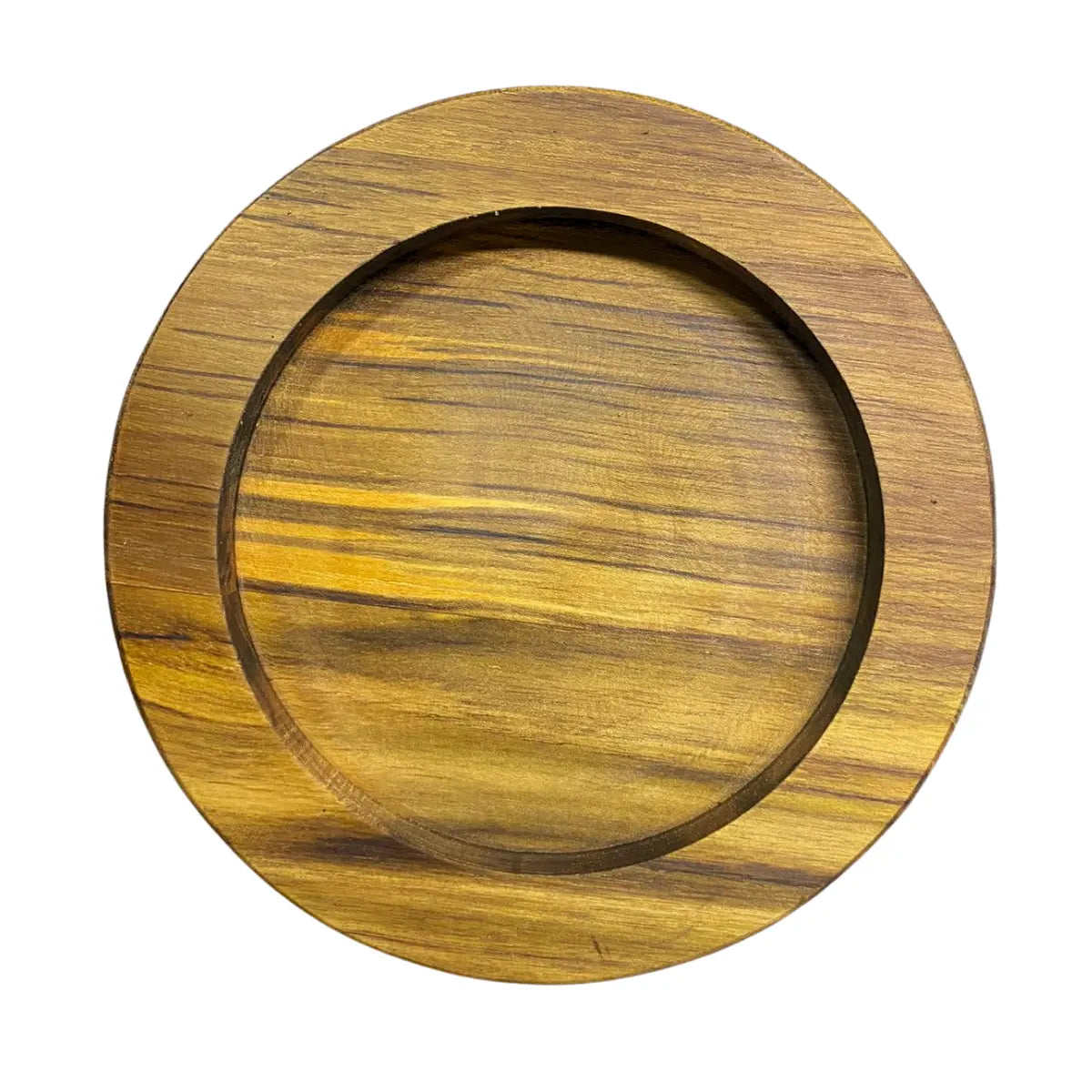 Tabua Madeira Teca Redonda Pergaminho 22 A Gourmet