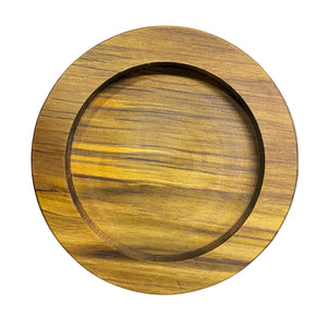 Tabua Madeira Teca Redonda Pergaminho 22 A Gourmet