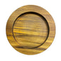 Tabua Madeira Teca Redonda Pergaminho 22 A Gourmet