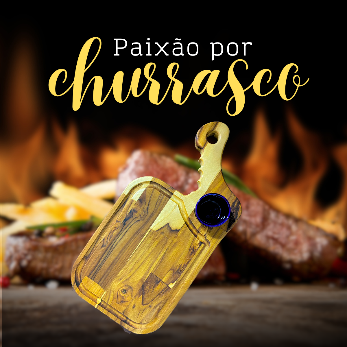 Tabua Retangular Madeira Teca A Gourmet