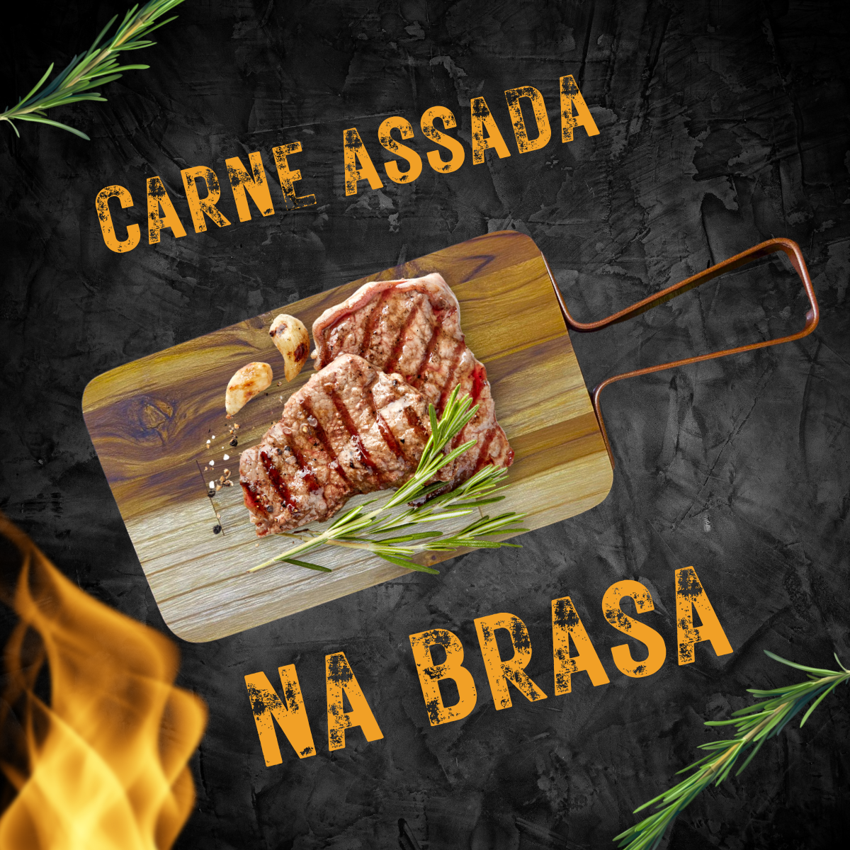 Tábua Retangular Com Alça 46cm Madeira Teca A Gourmet
