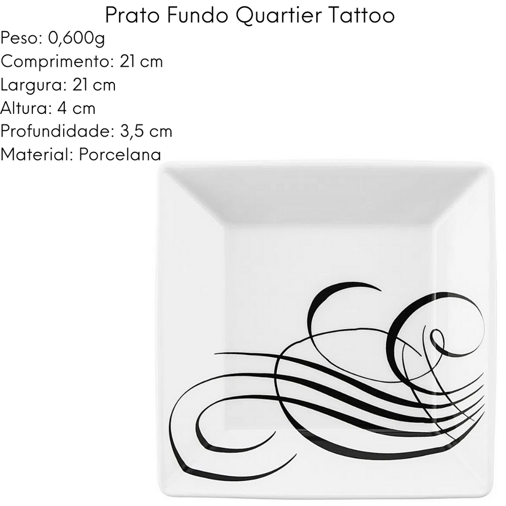 Prato Fundo Quartier Tatto de Porcelana Oxford Oxford