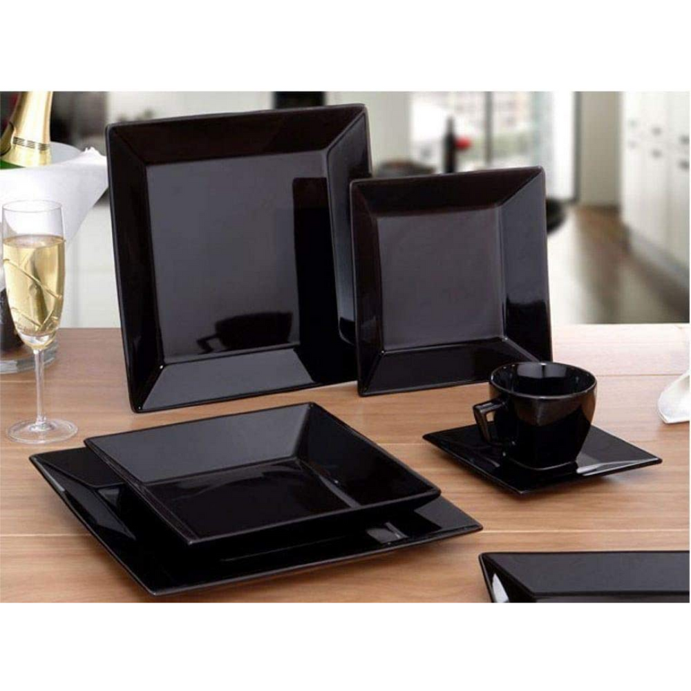 Prato Sobremesa 20cm Quartier Black Oxford