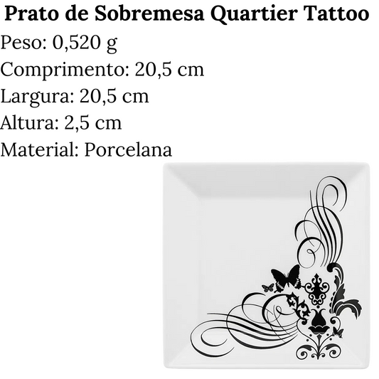 Prato de Sobremesa Quartier Tatto 20cm