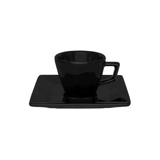 Xicara de Café Quartier Black 75ml de Porcelana