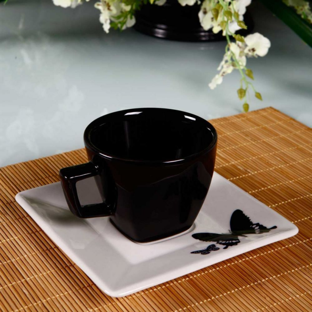 Xicara de Café 75ml Com Pires Quartier Tatto Oxford