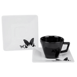 Xicara de Café 75ml Com Pires Quartier Tatto Oxford