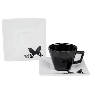 Xicara de Café 75ml Com Pires Quartier Tatto Oxford