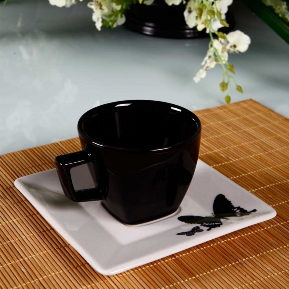 Xicara de Café 75ml Com Pires Quartier Tatto Oxford