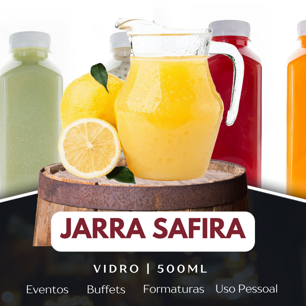 Jarra Safira de Vidro 500ml - A Gourmet