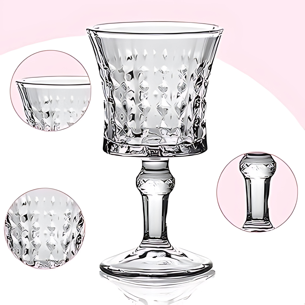 Taça Rubi de Vidro 65ml - A Gourmet